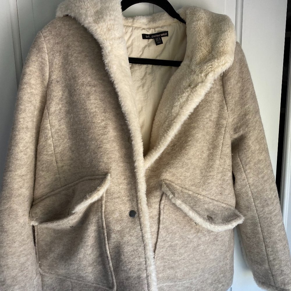 Zara Hooded Fleece Lined Coat